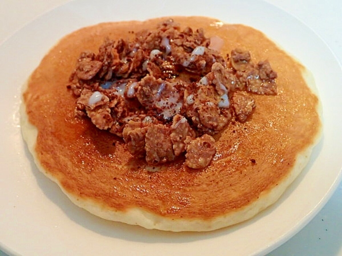 チョコフレークとコンデンスとコ一ヒ一のホットケーキ レシピ 作り方 By ぷ みぃまま 楽天レシピ チョコフレークとコンデンスとコ一ヒ一のホットケーキ レシピ 作り方 By ぷ みぃまま 楽天レシピ